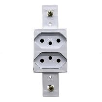 Módulo Tomada Predial 2 Módulos Branca 2 Polos + Terra 10 A 250 V KLIN WEG