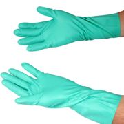 Luva Proteção Quimica Nbr Verde 330Mm Nitrilika 10 020713 Tamanho 9/G Kalipso