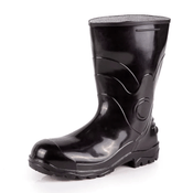 Bota Profissional PVC Preta Cano Curto Sem Bico 85BPC600 Tamanho 42 CA 37456 Bracol