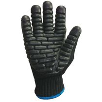 Luva Antivibracao Algodão Preta DA4000 Tamanho G Danny