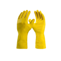 Luva Latex Amarela Silvergrip DA360AM Tamanho G Danny