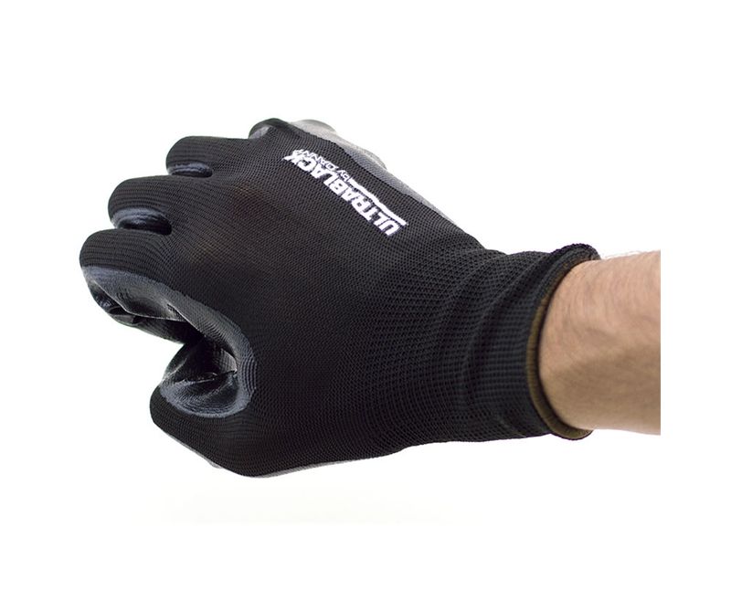 Luva Proteção Mecânica Nylon Preta Nitrílica DA12600P Tamanho G CA