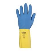 Luva Látex/Neoprene Azul/Amarela Antiderrapante Neolátex DA224D Tamanho 9/G CA 5774 Danny
