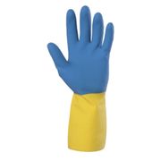 Luva Látex/Neoprene Azul/Amarela Antiderrapante Neolátex DA224D Tamanho 8/M CA 5774 Danny