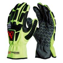 Luva Impacto Polietileno Cinza /Amarela DA43900X Tamanho M Danny