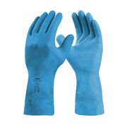 Luva Proteção Quimica Latex Azul300Mm Silver Latex DA350AZ Tamanho G Danny