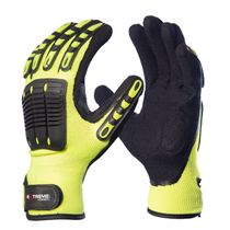 Luva Proteção Mecanica Poliamida Amarelo/Preto DA43800 Tamanho XG Danny