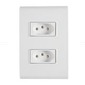 Tomada Sobrepor 2 Mod Marf 2P+T 20A 250V C/Caixa /Placa Marfim 13310261 Weg