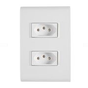 Tomada Sobrepor 2 Mod Marf 2P+T 20A 250V C/Caixa /Placa Marfim 13310261 Weg