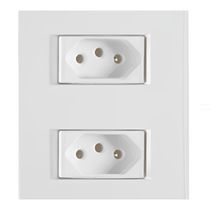 Tomada Sobrepor 2 Mod Marf 2P+T 20A 250V C/Caixa /Placa Marfim 13310261 Weg