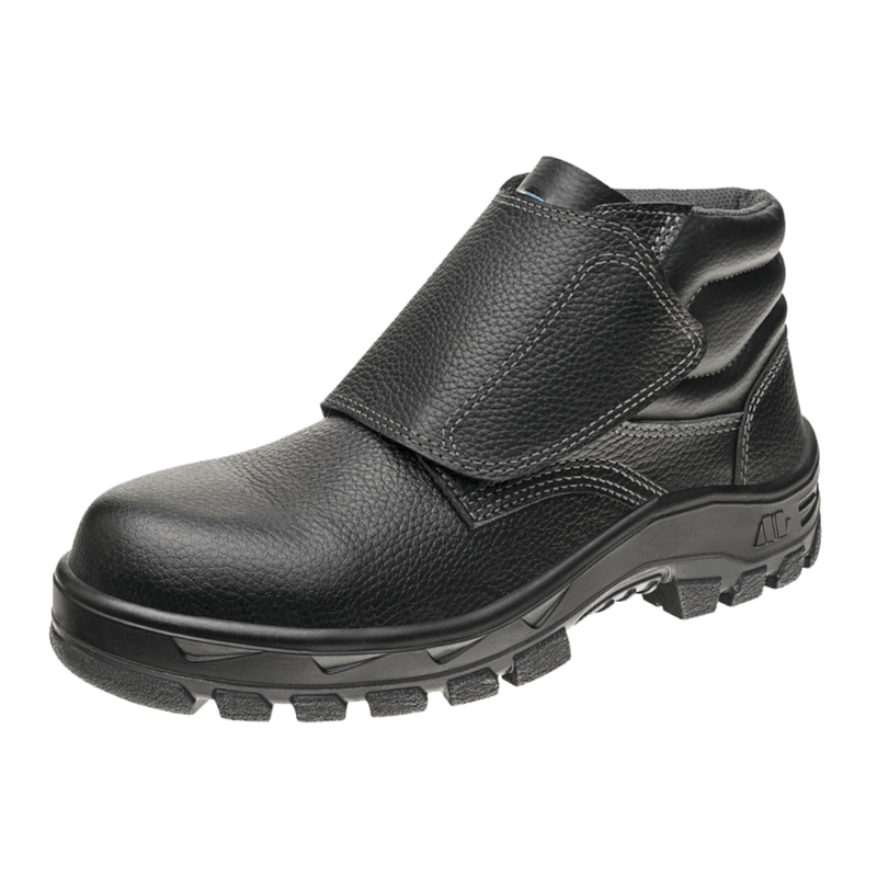 Bota de segurança com best sale velcro preta