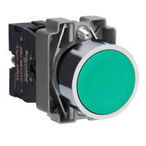 Botão Metálico 22Mm Verde NA XB2BA31C Schneider