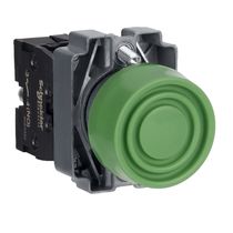 Botão Metálico Mola Verde 22Mm NA XB2BP31C Schneider