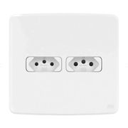 Tomada Sobrepor 2 Mod Br 2P+T 20A 250V C/Placa 4X4 Br COMPOSE Weg