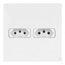 Tomada Sobrepor 2 Módulos Branco 2 Polos + Terra 20A 250V Com Placa 4x4 13308671 WEG