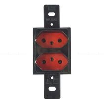 Tomada Predial Piso 2 Módulos Vermelha 2 Polos + Terra 20A 250V Sem Placa 13330087 Weg