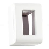 Caixa Tomada Predial Sobrepor 1 Módulo Com Tampa Branco Lizflex 57303001 Tramontina