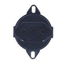 Módulo Tomada Predial 1 Módulo Preta 2 Polos + Terra 10 A 250 V Para Tampa Piso 57111086 TRAMONTINA