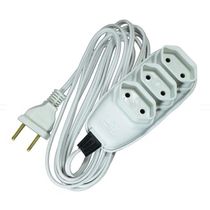 Extensão Elétrica 250V 10A Macho Femea 2 Polos 1,5M Cinza 1790 ILUMI