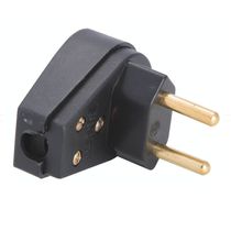 Plugue Macho Energia Predial Corpo Triangular Preto 2 Polos 250V 10A 57403008 Tramontina
