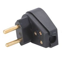 Plugue Macho Energia Predial Corpo Triangular Preto 2 Polos 250V 10A 57403008 Tramontina