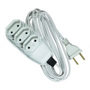 Extensão Elétrica 250V 10A Macho 2 Polos 5 Metros Cinza 1792 Ilumi