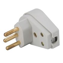 Plugue Macho Energia Predial Corpo Triangular Cinza 2 Polos + Terra 250V 10A 57401013 Tramontina