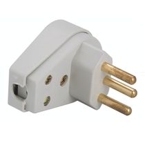 Plugue Macho Energia Predial Corpo Triangular Cinza 2 Polos + Terra 250V 20A 57401014 Tramontina