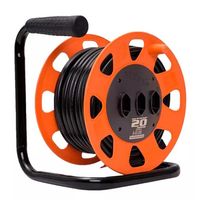 Extensão Elétrica Carretel 250V 20A Macho 3 Tomadas Na Saida 20M DN1544 Daneva Legrand