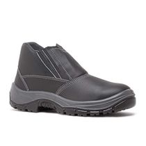 Bota Elástico Bidensidade Bico De Composite Palmilha Anti Perfurante Preta 90HES500PI 4087HESB1602LG Tamanho 37 CA 28846 Bracol