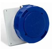 Tomada Industrial Não Metálica Embutir Fêmea 3 Polos + Terra 63A 220 240V Azul N4549 Steck