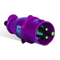 Plugue Industrial Macho Pa Tripolar 16A 24V Lilás N3072 Steck