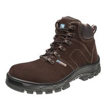 Botina Nobuck Cadarço Bidensidade Bico Plástico Marrom Café 50B26BPCX Tamanho 34 CA 45611 Marluvas