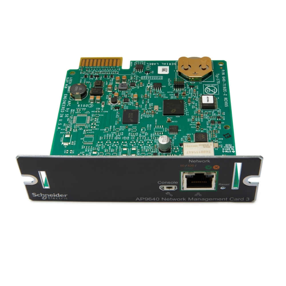 Placa Gerenciamento Ups Via Rede 3 AP9640 APC - Dimensional