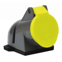 Tomada Industrial Não Metálica Sobrepor Fêmea 3 Polos + Terra 16 A 380/440 V Vermelha S4006 Steck