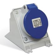Tomada Industrial Não Metálica Sobrepor Fêmea 3 Polos + Terra 63A 220/240 V Azul S4509 Steck