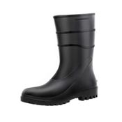 Bota PVC Preta Cano Curto Com Forro Sem Bico 82BPC600 Tamanho 35 CA 37456 Bracol