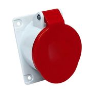Tomada Embutir Fêmea 2 Polos + Terra 16A 440V Vermelho N3049 Steck