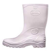 Bota PVC Branca Cano Médio Com Forro Sem Biqueira Stivaletto Max STMB515445 Tamanho 44/45 CA 30536 Italbotas