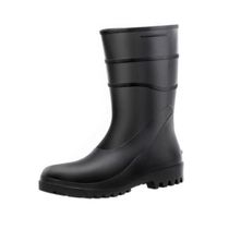 Bota PVC Preta Cano Curto Com Forro Sem Bico 82BPC600 Tamanho 45 CA 37456 Bracol