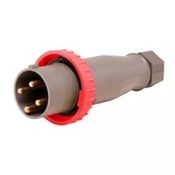 Tomada Industrial Não Metálica Extensão (Móvel/Acoplamento) Fêmea 3 Polos + Terra 63 A 380/440 V Vermelha 6h SN4576 Steck