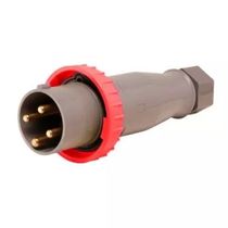 Tomada Industrial Não Metálica Extensão (Móvel/Acoplamento) Fêmea 3 Polos + Terra 63 A 380/440 V Vermelha 6h SN4576 Steck