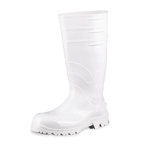 Bota Pvc Branca Cano Longo Com Forro Sem Bico 85Bpl600 Tamanho 34 Bracol
