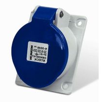 Tomada Industrial Não Metálica Embutir Fêmea 3 Polos + Terra 16 A 220/240 V Azul N4049 Steck