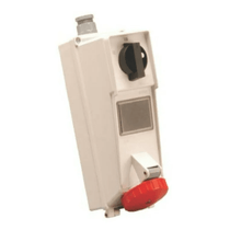 Tomada Industrial Não Metálica Sobrepor Fêmea 3 Polos + Terra 32 A 380/440 V Vermelha Com Bloqueio Mecânico SS4203D Steck