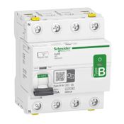 Disjuntor Diferencial Residual Tetrapolar B 400VCA 25A 300MA 10KA Acti9 A9Z64425 Schneider