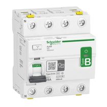 Disjuntor Diferencial Residual Tetrapolar B 400VCA 25A 300MA 10KA Acti9 A9Z64425 Schneider
