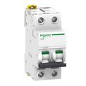Disjuntor Mini Bipolar 4a 230/400VCA C 6KA  Schneider | Dimensional - Imagem frontal do produto.