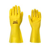 Luva Proteção Quimica NBR Amarela Sem Forro 106501001 Tamanho 10/EG Volk