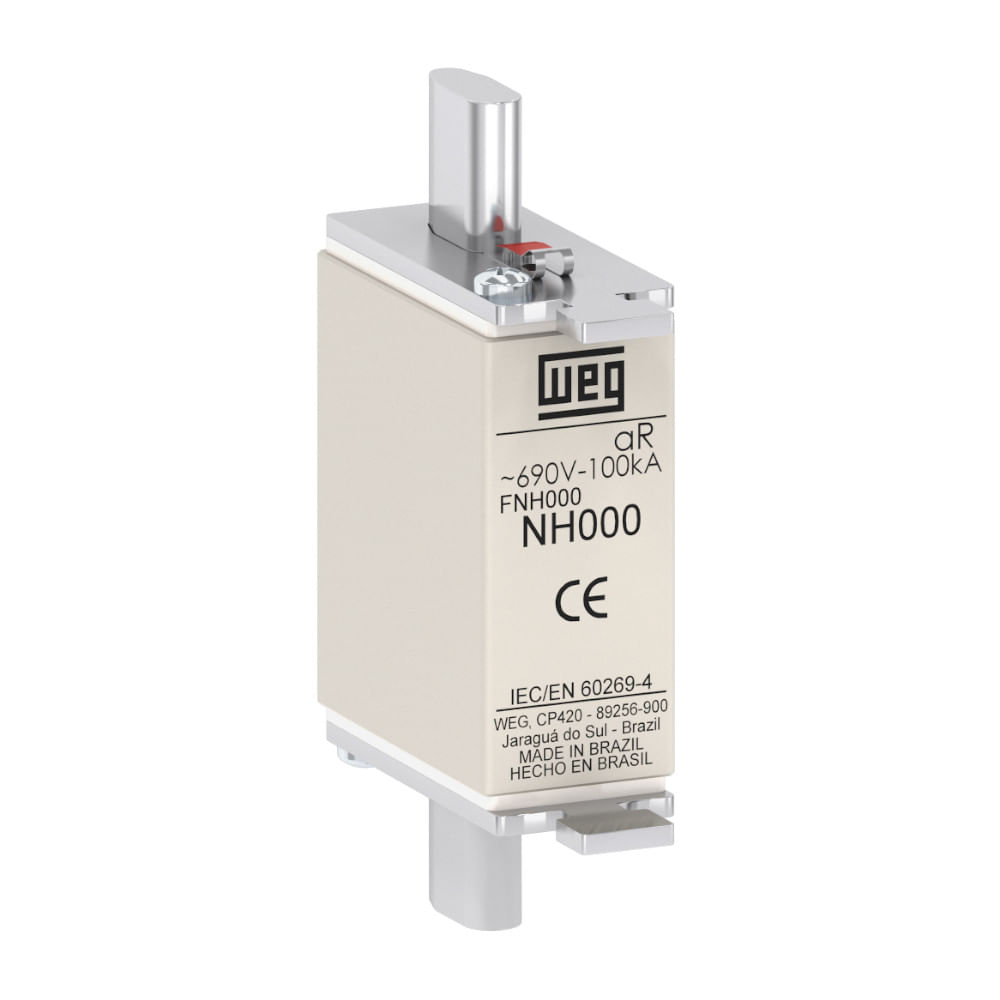 fuwafuwa② Fusível NH 2 Ultra Rápida 690V 630A 100KA FNH2630KA WEG - Dimensional